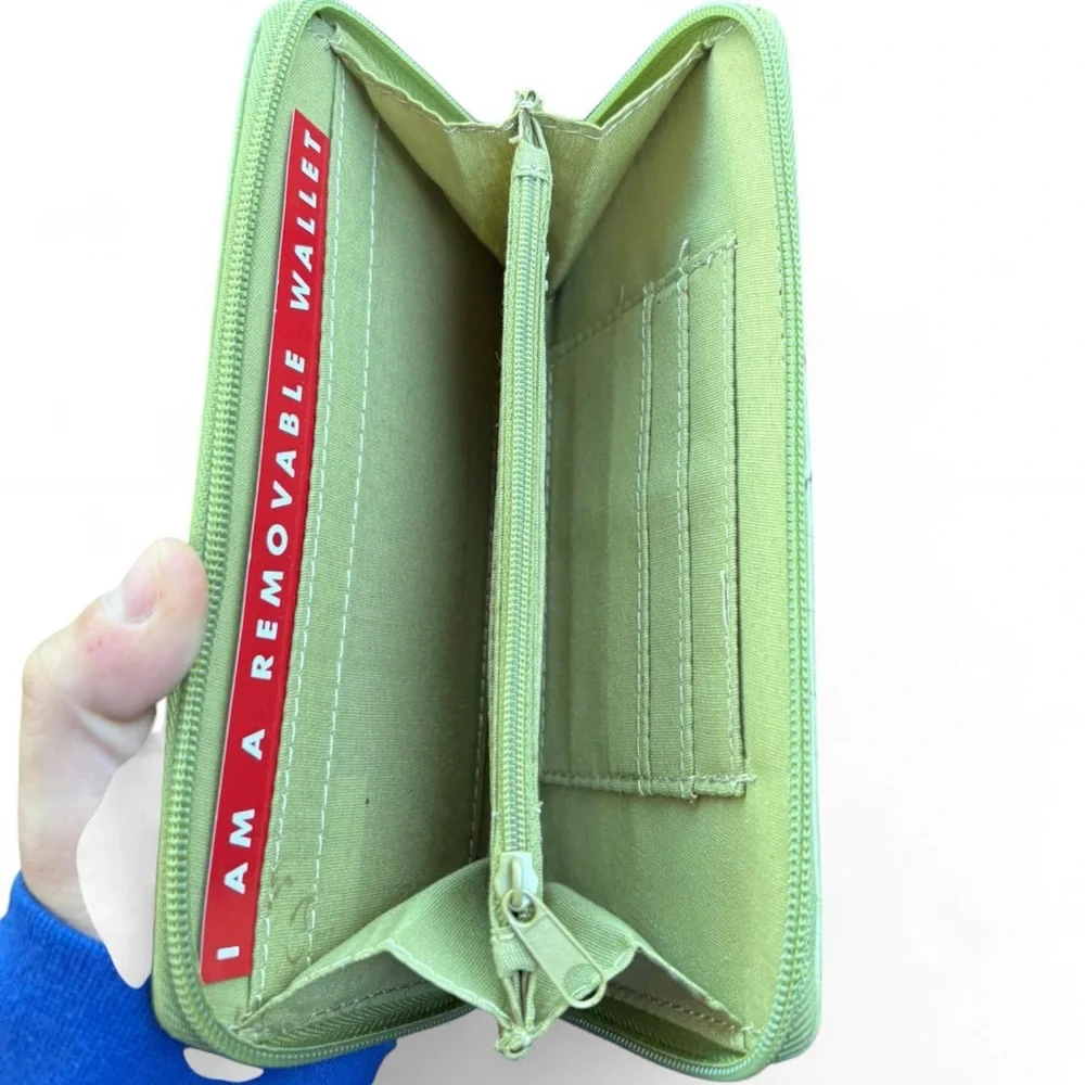 Rosetti Lime Green Crocodile Embossed Wallet